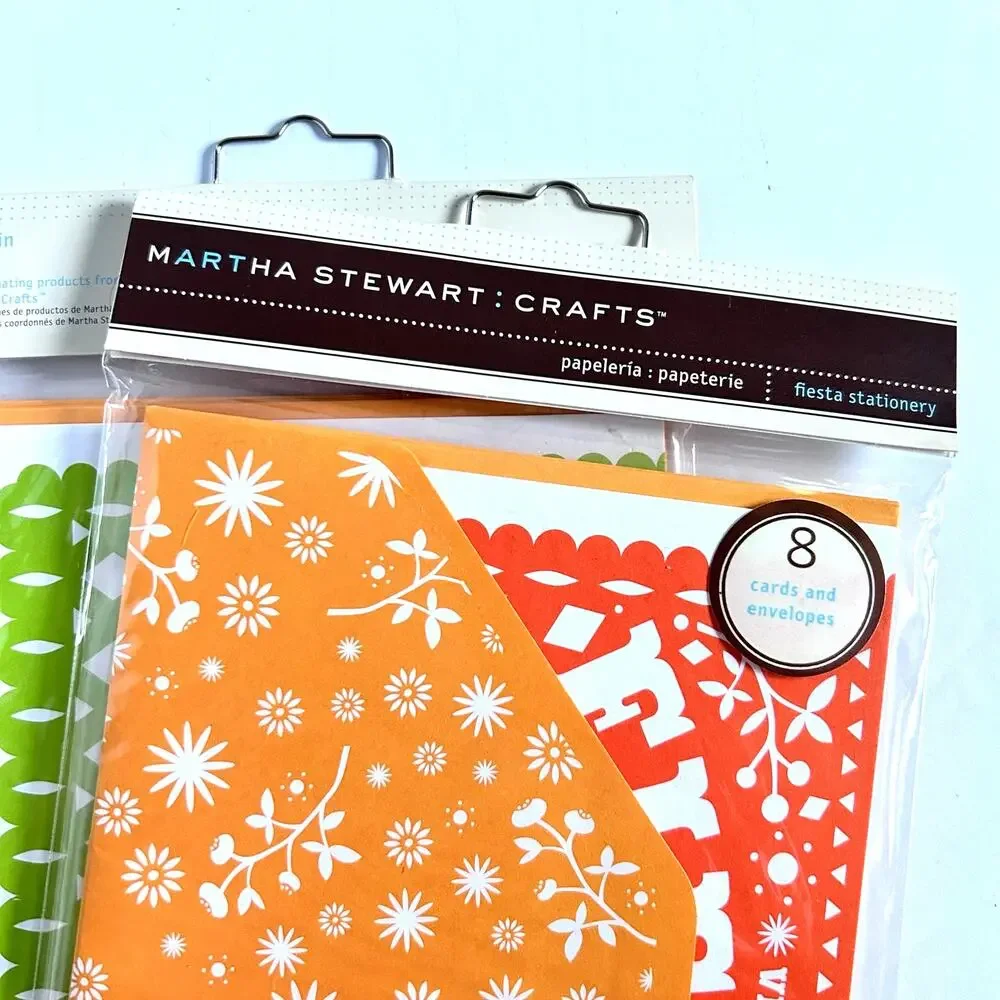 Martha Stewart Fiesta Invite Cards and Envelopes 16 Papel Picado Invitations